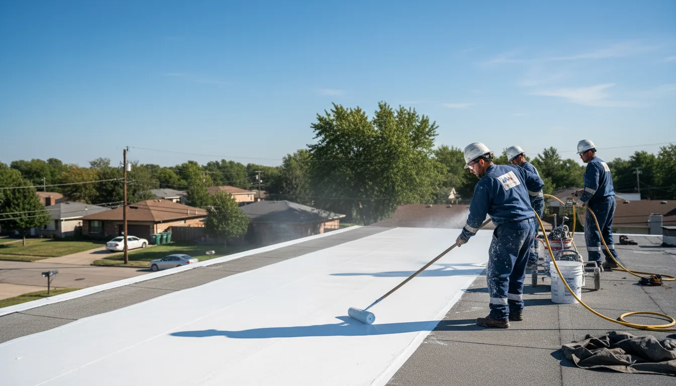 Commercial roof coating in Long Island, VA near me
